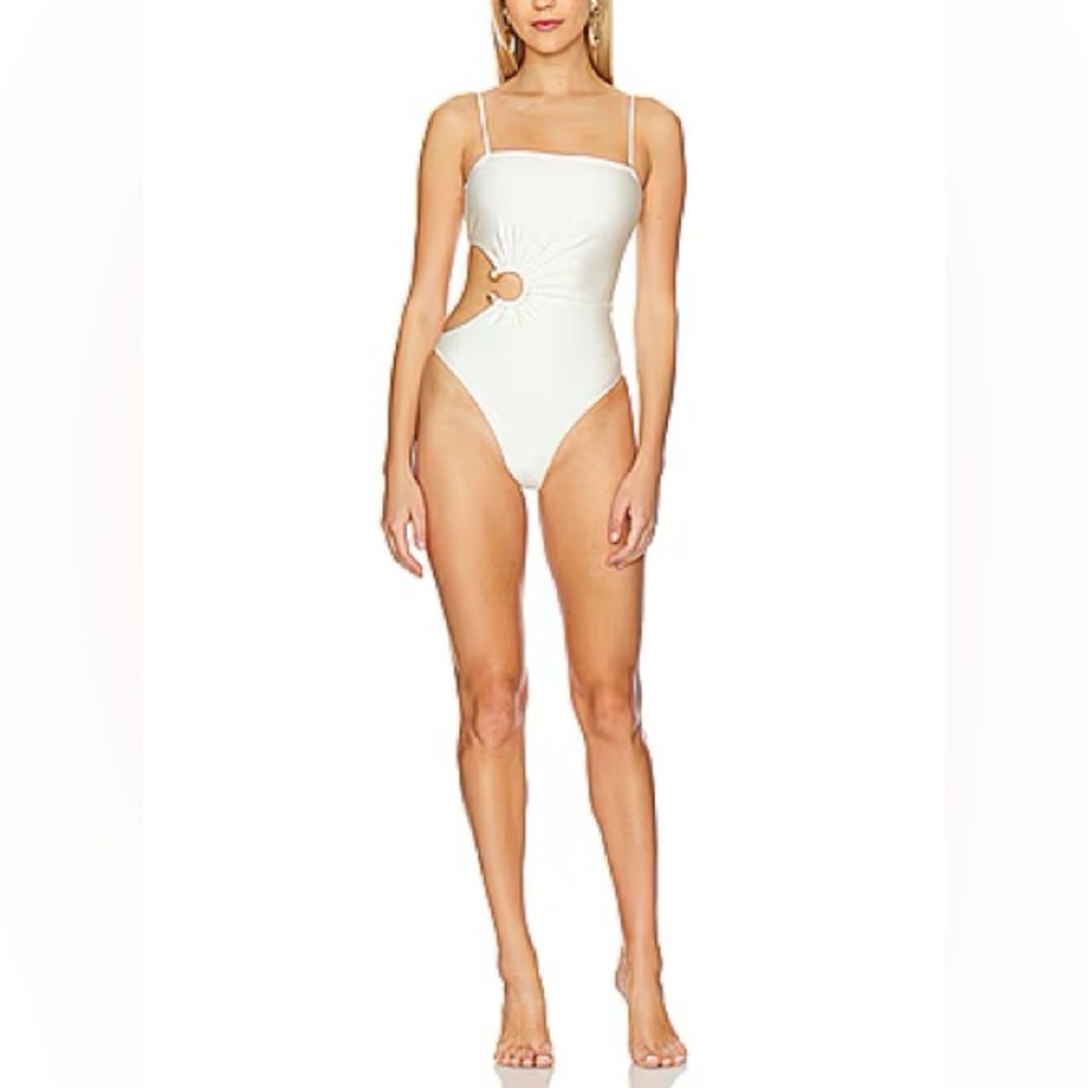 Cult Gaia Alta One Piece in Off White - Picture 14 of 14